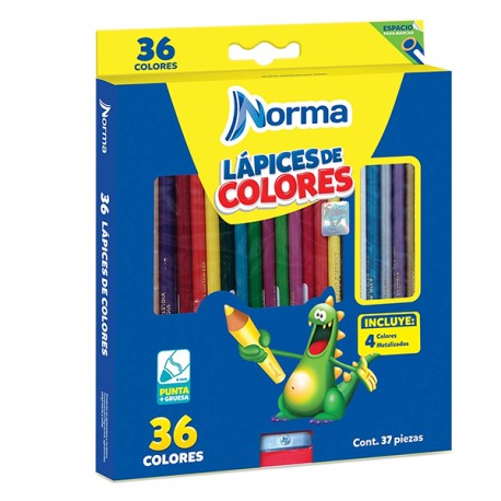 PINTURAS NORMA 36 COLORES PLUS 526114-584205 /12