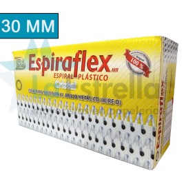 ESPIRAL PLASTICO 3:1 BOFLEX 30 MM TRANSPARENTE P/250 H 24 ESP / 12