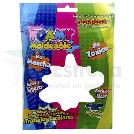 FOAMY MOLDEABLE PASCUA 50 GRS BLANCO / 24