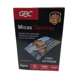 MICA TERMICA GBC 10 mls 10 x 14.5 CM /6 1208