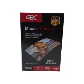 MICA TERMICA GBC 10 mls 11.2 x 16.8 CM /12 1219