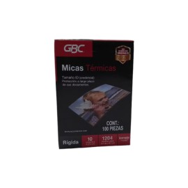 MICA TERMICA GBC 10 mls 6.5 x 9.5 CM /6 1204