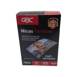 MICA TERMICA GBC 10 mls 8.0 x 11.5 CM /6 1209