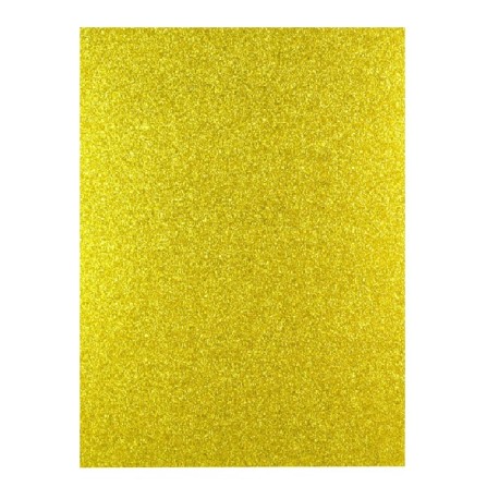 FOAMY T/C BARRILITO C/DIAMANTINA Y ADHESIVO AMARILLO 2mm ESPESOR PQT C/10 H. FCG004A 12 /96