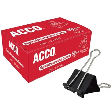 PINZA METALICA SUJETA DOCUMENTOS ACCO GRANDE 50MM P2464 /12