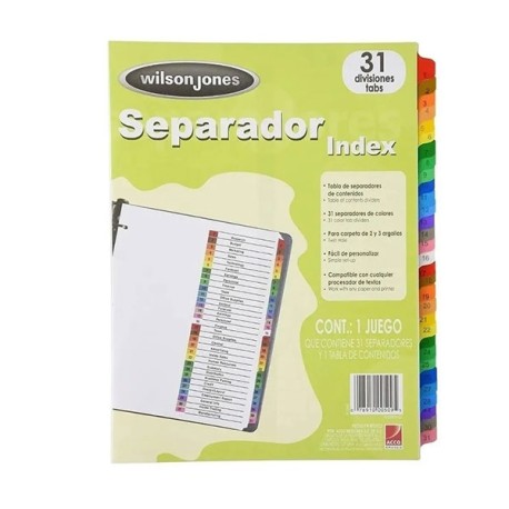 SEPARADOR WILSON JONES 31 DIV P1366 /12