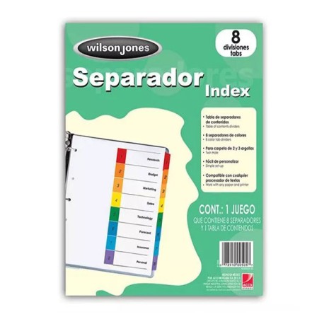 SEPARADOR WILSON JONES 8 DIV P1346 /24