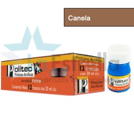 PINTURA ACRIL POLITEC ESC 20 ML CANELA RODIN 339 /12