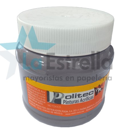 PINTURA ACRIL POLITEC ESC 250 ML GRIS RODIN 317 /12