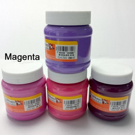 PINTURA ACRIL POLITEC ESC 250 ML MAGENTA RODIN 342 /12