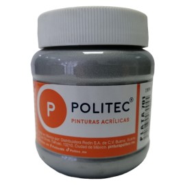 PINTURA ACRIL POLITEC ESC 250 ML PLATA RODIN 701 /12